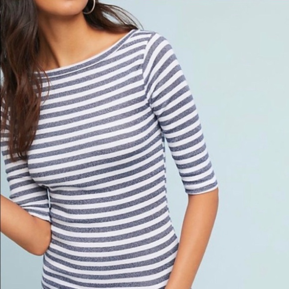 FINAL DROP ⬇️ Michael Stars Anthropologie Stripe Boat Neck Top